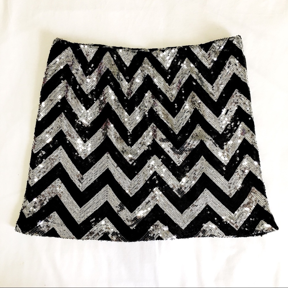 Francesca's Collection Glitter Skirt